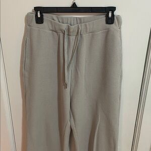 Comfrt Waffle Knit Joggers with Drawstring